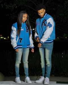 เสื้อแจ็กเก็ตเบสบอลสำหรับผู้ชายเสื้อแจ็กเก็ตทีมโรงเรียนระบายอากาศได้ดีมีไซส์ใหญ่พิเศษงานตามสั่ง - Product Image 3