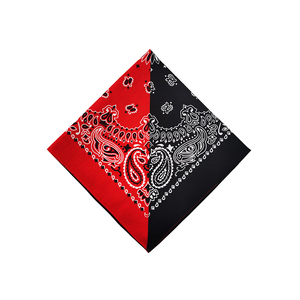 カラーブロックPaisley Bandana <span class=keywords><strong>22x22</strong></span>インチポリエステルカスタマイズ可能な女性用プリントヘッドスカーフ - Product Image 2