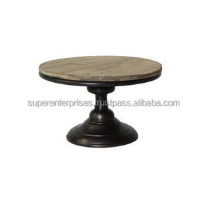 Support à gâteau en bambou Vente à chaud Nouveau design de haute qualité pour mariage et fête Article décoratif pour la maison Plateau à pâtisserie rond en bois pour cupcakes - Product Image 5