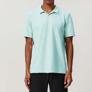 Polo clásico de manga corta para hombre, hecho al por mayor, transpirable, cómodo, tejido para deportes, ropa informal - Product Image 4