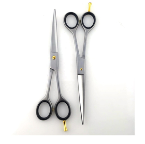 Tijeras de peluquero de acero con estilo profesional QNQ, tijeras de pelo con etiqueta personalizada al por mayor en diferentes colores - Product Image 1