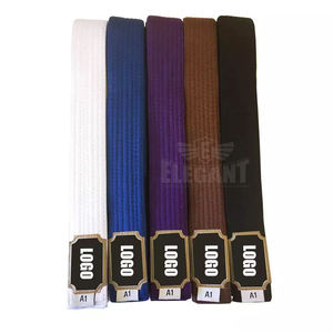 Ceintures de karaté avec logo personnalisé Dernier design et qualité supérieure Avec les ceintures de karaté les plus vendues pour hommes par Elegant Sports - Product Image 1