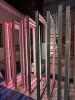 Cadre en PVC rectangulaire à haute luminosité, boîte à lumière couleur pleine, panneau publicitaire SEG pour la promotion des restaurants et des supermarchés