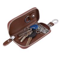Llaveros de Cuero Genuino de Primera Calidad, Impermeables, de 7 Pulgadas, con Logotipo Personalizado, Nombre de Empresa, Marca Metálica