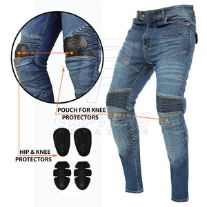 กางเกงยีนส์มอเตอร์ไซด์ระบายอากาศได้ดีกันลม - Product Image 3