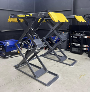 Elevador Hidráulico de Tijera para Autos de 3.5 Toneladas, Elevador Automotriz de Baja Altura para Garaje |    Elevador Hidráulico Tipo Tijera para Reparación de Automóviles, 3500 kg - Product Image 1