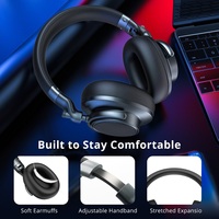 Casque stéréo arrière professionnel sur l'oreille casque de moniteur de Studio filaire pour l'enregistrement de musique Podcast Dj