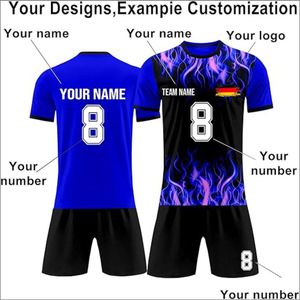 ชุดฟุตบอลชายแบบกำหนดเอง ชุดกีฬาโพลีเอสเตอร์ระบายอากาศ ชุดยูนิฟอร์มฟุตบอลครบชุด รวมถึงชุดกีฬา กางเกงขาสั้นสำหรับฤดูร้อน - Product Image 6