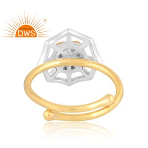 แหวนเงิน18K ชุบทอง18K ลายหัวใจแหวนวางซ้อนกันได้เครื่องประดับชั้นดีสำหรับผู้หญิงของขวัญสำหรับเธอ - Product Image 4