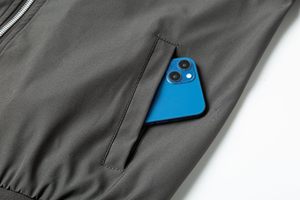 แจ็คเก็ตกลางแจ้งกันลมมีซิปสำหรับผู้ชายเสื้อฟลีซน้ำหนักเบามีสไตล์ป้องกันการรั่วซึมสี - Product Image 3