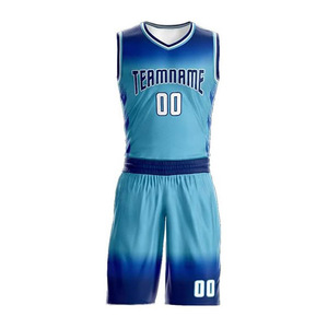 Ensemble de maillot et short de basketball unisexe léger pour adulte, sublimation intégrale, polyester respirant, vêtements de sport personnalisés pour équipe - Product Image 2