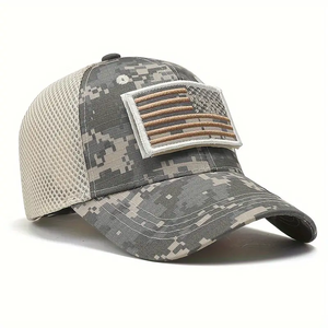 Gorra de camuflaje con panel Original de alta calidad para hombre, sombreros ajustados de marca con logotipo personalizado para esquí al aire libre y escenas de pesca Vietnam - Product Image 6