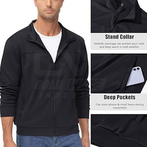 Veste de survêtement grande taille à prix de gros Veste de survêtement pour hommes à usage extérieur en vente en ligne - Product Image 4