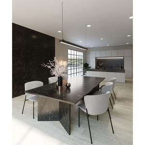 Produit en marbre de qualité supérieure Java Noir, dalle fine contemporaine Unionstone - Product Image 2
