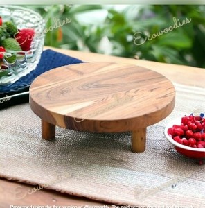 Tablero de pastelería rodante de madera redonda de diseño atractivo para el hogar y el restaurante Cocina que sirve tablero de Chapati rodante - Product Image 3