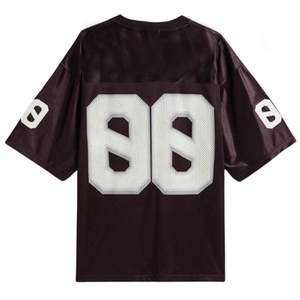 Vente en gros Streetwear personnalisé Maillot de football américain rétro imprimé de haute qualité Sublimation Mesh 100% Polyester respirant - Product Image 4
