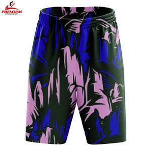 กางเกงขาสั้นตาข่ายพิมพ์ลายแบบซับลิเมชั่นคุณภาพสูง ขายส่ง แห้งเร็ว ผลิตจากโพลีเอสเตอร์ 100% กางเกงกีฬาผู้ชายสำหรับฤดูร้อน - Product Image 3