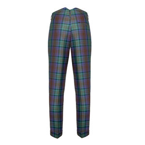 Pantalon entièrement personnalisé avec fermeture à braguette boutonnée pour homme Pantalon en tartan de haute qualité avec logo personnalisé pour homme - Product Image 2