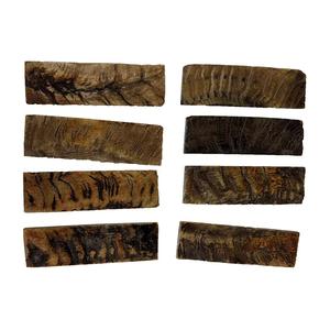 Plaque de corne de bélier avec cadre naturel et poli Produit d'utilisation Plaques de corne noire de buffle Oeil optique - Product Image 3