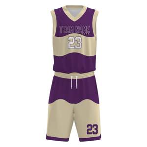 Uniformes de Baloncesto Hechos 100% de Poliéster, Ropa Deportiva Básica de Poliéster, Uniforme de Baloncesto con Color Personalizable - Product Image 2