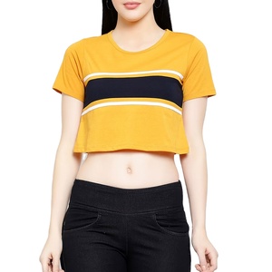 T-shirts courts pour femmes en coton de qualité supérieure, grande taille, nouveau prix de gros en ligne, t-shirts courts pour femmes décontractés - Product Image 1