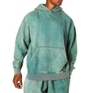 Sudadera con Capucha para Hombre, Estilo Invernal, Lavado a la Piedra, Impresión Personalizada, Lavado Ácido, Nuevo Estilo, Fabricada por HI 2026 - Product Image 1