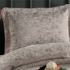Guzide Sara Dried Rose 4-Piece Customized Classic Luxury Home <b>Bedspread</b> <b>Set</b> 100% Chenille Organic Woven Striped Washable Ant - Product Image 2