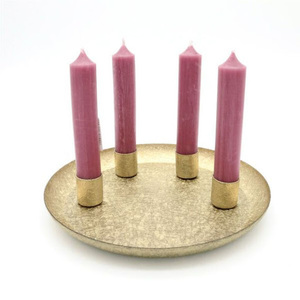 Modern Minimalist Matte <b>Gold</b> Metal Candle Holder Pillar Brass Taper Candlestick for Dining Table Centerpiece Christmas HomeDecor - Product Image 6