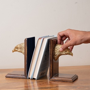 Porte-livres décoratifs en métal de luxe pour bureau à domicile, étagère, support de livre, produit rentable en gros - Product Image 2