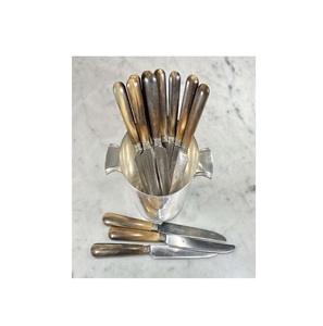 ชุดมีดหั่นชีสฮอร์นโบราณทำด้วยมือมีดหั่นเนยและสแตนเลส4ชิ้น - Product Image 1