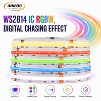 Bande LED COB adressable WS2814 RGBW, étanche IP67, DC24V, 784 LED/m, ruban linéaire numérique à effet de poursuite, CRI 90+