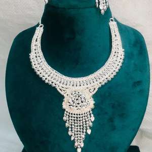 925 MICRON ARGENT PLAQUÉ Bijoux De Mode Femmes OEIL ROUGE ZIRCON GOODLUCK EUROPE STANDARD Or Perle Mehndi Sangeet Cadeau Parfait - Product Image 2