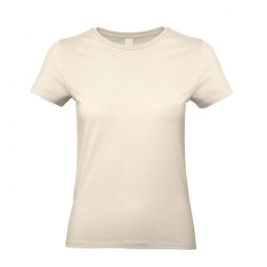 T-shirt en coton uni à col rond pour femmes, respirant, t-shirt en coton pour femmes - Product Image 2