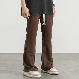 Pantalons de survêtement décontractés unisexes pour hommes, broderie personnalisée, jambes larges, style baggy, poids lourd, respirant, écologique - Product Image 1