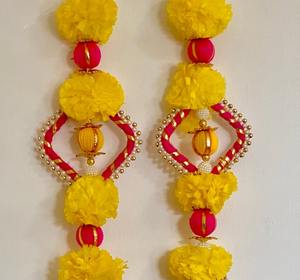 พวงมาลัยดอกดาวเรืองสำหรับการตกแต่งการตกแต่งอินเดียสำหรับคริสต์มาส pooja, งานแต่งงาน, เหตุการณ์, Diwali, บ้านร้อน, ตกแต่ง ganpati - Product Image 2