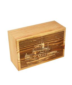 Urnas de Cremación de Madera Hechas a Mano con Diseño de Barco Vintage para Cenizas Humanas, Urna Funeraria Grande para Adultos, 200 Pulgadas Cúbicas, Garantía de 3 Años - Product Image 6