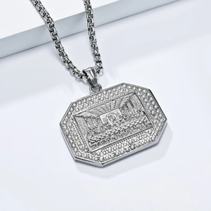 High Quality Hand Made Custom Hip Hop Pendant Necklace Iced Out Fashion 925 Silver VVS Leb Grown Personalized Jewelry Pendant - Product Image 2