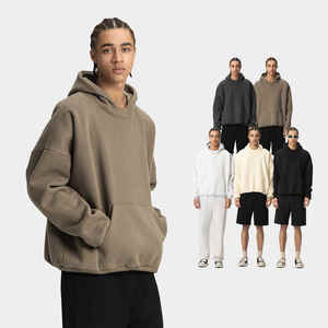 Fabricant de sweats à capuche, style streetwear personnalisé, mélanges de coton de 400 grammes, sweats à capuche coupe ample, sweats à capuche surdimensionnés - Product Image 3