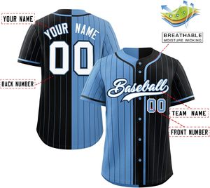 Maillot de baseball anti-humidité chemise de softball boutonnée personnalisée tissu en maille coupe pro pour jeunes nom brodé USA Tackle Twill - Product Image 6