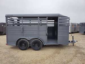 Semirremolque para Ganado de 14 Pies, Remolque de Acero y Aluminio con Eje de Acero Inoxidable y Neumáticos 12R22.5 D.O.T. Certificado para la Venta - Product Image 2