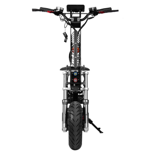 HEZZO F8 16 pouces, scooter à essence avec carrosserie en aluminium d'avion, siège, 60V 300W, 61-80 km/h, 50Ah, étanche, suspension intégrale, noir - Product Image 5