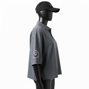 <b>Women</b> High Quality <b>Polo</b> <b>Shirt</b> GSM Polyester Pique Lightweight Breathable Grey Solid Custom Logo Wear Cotton <b>Women</b> <b>Polo</b> <b>Shirts</b> - Product Image 3