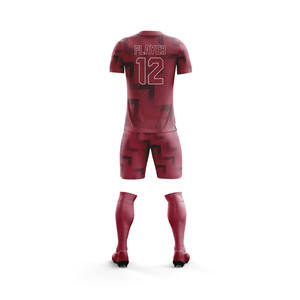 Conjunto de ropa deportiva de diseño personalizado, uniforme de fútbol unisex de alta calidad 100% poliéster, venta al por mayor, uniforme completo de fútbol único - Product Image 2