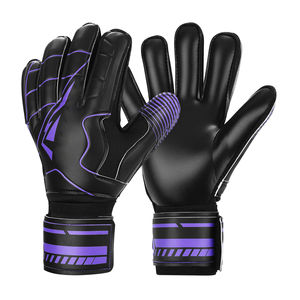Vente en gros de gants de gardien de but professionnels en cuir PU en latex respirant tendance pour l'entraînement au football dans les scènes de sport en plein air - Product Image 1