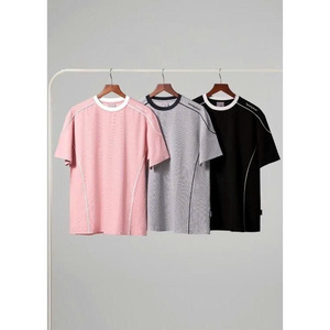 NH27 Camiseta de manga corta con cuello redondo para hombre, tela de algodón transpirable de ajuste moderno, estilo versátil para uso diario - Product Image 6