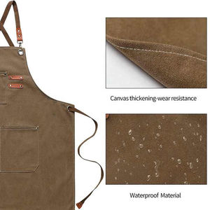 Custom Multifunctional Cotton Canvas Chef Kitchen Barber <b>Apron</b> Professional <b>Apron</b> - Product Image 6