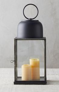 Metal Decorative Hut Shape Home Decor New Design <b>Lantern</b> Best Selling Christmas Decor <b>Glass</b> Candle <b>Lantern</b> - Product Image 2
