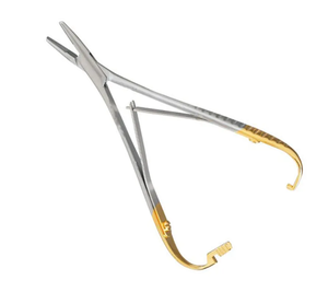 Porte-aiguille Mathieu professionnel Ciseaux Porte-pince à aiguille Porte-aiguille Instruments vétérinaires Acier inoxydable - Product Image 3