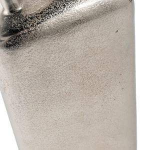 Vase en métal argenté contemporain à poignée, idéal pour la décoration intérieure artistique, l'affichage de bureau et les espaces haut de gamme en provenance d'Inde - Product Image 5