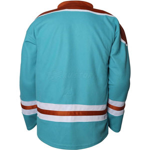 100% Poliéster Hecho Diseño personalizado Jersey de hockey sobre hielo Hecho en fábrica Precio bajo Jersey de hockey sobre hielo - Product Image 6